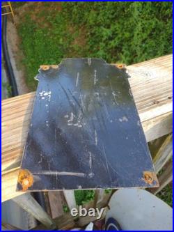 Vintage Chevrolet Porcelain Sign Used Cars Service Chevy Dealer Truck Auto Sales