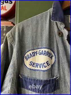 Vintage Chevrolet Service Employee Mechanics Overalls Boiler Suit Size 38 Med