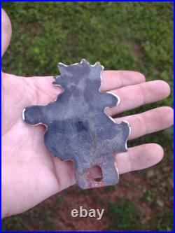 Vintage Chevrolet Sign Topper Gas Felix Auto Porcelain License Plate Topper