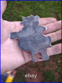 Vintage Chevrolet Sign Topper Gas Felix Auto Porcelain License Plate Topper