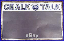 Vintage Chevrolet Super Service Metal Chalk Talk Board Sign