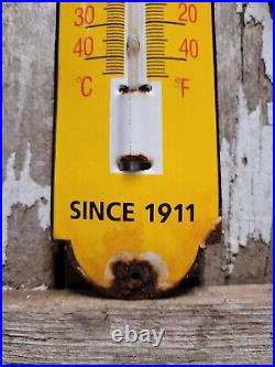 Vintage Chevrolet Thermometer Porcelain Sign Used Car Dealer Truck Sales Repair
