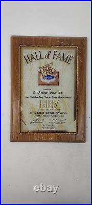 Vintage Chevrolet Truck Sales Hall of Fame Employee Plaques 1964-1967