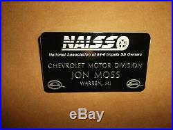 Vintage Chevy NAISSO Impala SS Id BadgeJon MossGM Specialty Vehicles1994-1996