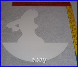 Vintage Chrysler Mopar Full Service Garage Woman 12 Metal Car Gasoline Oil Sign
