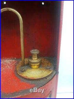 Vintage Classic Redex Oil Can with pump dispenser c. 1950s Garage Workshop