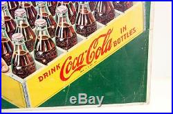 Vintage Coca Cola Coke Put A case In Your Car Cardboard Sign Display Paper