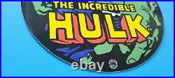 Vintage Conoco Gasoline Porcelain The Hulk Comic Ntane Service Station Auto Sign