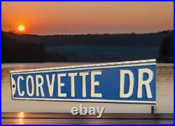 Vintage Corvette Drive Embossed Metal Street Sign 34