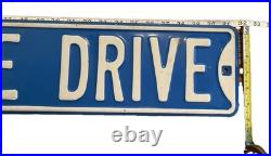 Vintage Corvette Drive Embossed Metal Street Sign 34