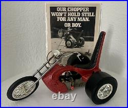 Vintage Cox Chopper Trike Car Engine Thimble Drome Motorcycle 1970s & Advert