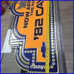 Vintage DETROIT AUTO SHOW 1982 Chevy Cavalier 42 Marquee Foil Sign Advertising
