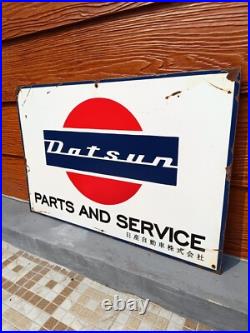 Vintage Datsun Sign NO Porcelain Sign Car Dealership Automobile Gas Pump Signs