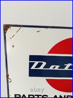 Vintage Datsun Sign NO Porcelain Sign Car Dealership Automobile Gas Pump Signs