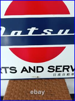 Vintage Datsun Sign NO Porcelain Sign Car Dealership Automobile Gas Pump Signs