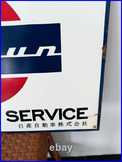 Vintage Datsun Sign NO Porcelain Sign Car Dealership Automobile Gas Pump Signs