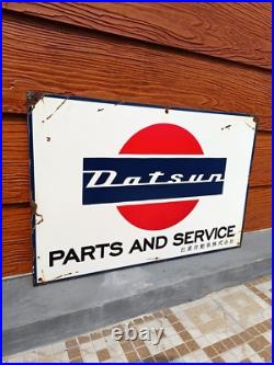 Vintage Datsun Sign NO Porcelain Sign Car Dealership Automobile Gas Pump Signs