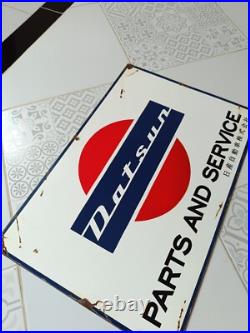 Vintage Datsun Sign NO Porcelain Sign Car Dealership Automobile Gas Pump Signs