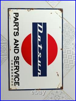Vintage Datsun Sign NO Porcelain Sign Car Dealership Automobile Gas Pump Signs