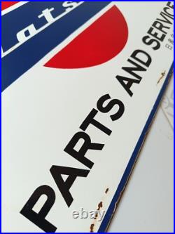 Vintage Datsun Sign NO Porcelain Sign Car Dealership Automobile Gas Pump Signs