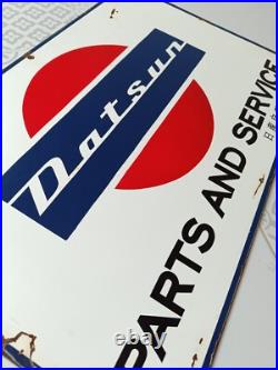 Vintage Datsun Sign NO Porcelain Sign Car Dealership Automobile Gas Pump Signs