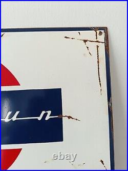 Vintage Datsun Signs Porcelain Sign Car Dealership Automobile Gas Pump Sign