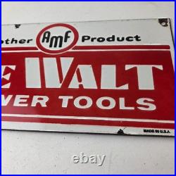 Vintage DeWalt Tools Porcelain Sign Auto Klein Tools Mechanic Garage Shop Sign