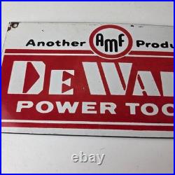 Vintage DeWalt Tools Porcelain Sign Auto Klein Tools Mechanic Garage Shop Sign