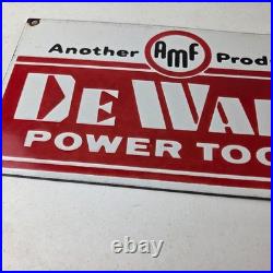 Vintage DeWalt Tools Porcelain Sign Auto Klein Tools Mechanic Garage Shop Sign