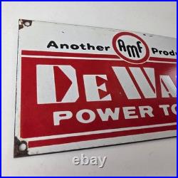 Vintage DeWalt Tools Porcelain Sign Auto Klein Tools Mechanic Garage Shop Sign