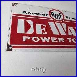 Vintage DeWalt Tools Porcelain Sign Auto Klein Tools Mechanic Garage Shop Sign
