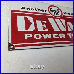 Vintage DeWalt Tools Porcelain Sign Auto Klein Tools Mechanic Garage Shop Sign