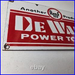 Vintage DeWalt Tools Porcelain Sign Auto Klein Tools Mechanic Garage Shop Sign