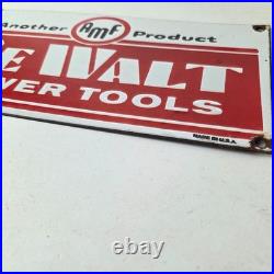 Vintage DeWalt Tools Porcelain Sign Auto Klein Tools Mechanic Garage Shop Sign