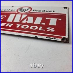 Vintage DeWalt Tools Porcelain Sign Auto Klein Tools Mechanic Garage Shop Sign