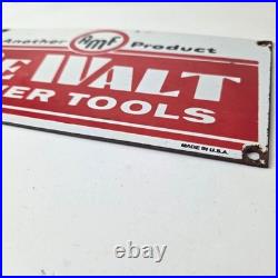 Vintage DeWalt Tools Porcelain Sign Auto Klein Tools Mechanic Garage Shop Sign