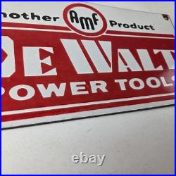 Vintage DeWalt Tools Porcelain Sign Auto Klein Tools Mechanic Garage Shop Sign