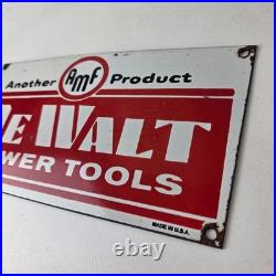 Vintage DeWalt Tools Porcelain Sign Auto Klein Tools Mechanic Garage Shop Sign