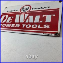Vintage DeWalt Tools Porcelain Sign Auto Klein Tools Mechanic Garage Shop Sign