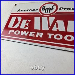 Vintage DeWalt Tools Porcelain Sign Auto Klein Tools Mechanic Garage Shop Sign