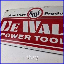 Vintage DeWalt Tools Porcelain Sign Auto Klein Tools Mechanic Garage Shop Sign