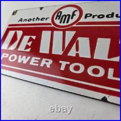 Vintage DeWalt Tools Porcelain Sign Auto Klein Tools Mechanic Garage Shop Sign