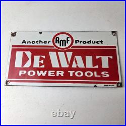 Vintage DeWalt Tools Porcelain Sign Auto Klein Tools Mechanic Garage Shop Sign