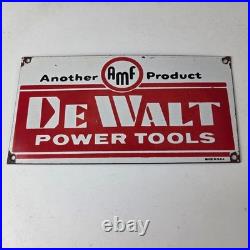 Vintage DeWalt Tools Porcelain Sign Auto Klein Tools Mechanic Garage Shop Sign