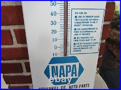 Vintage Dealers Napa Tin Thermometer Sign Martin Senour Paints Ashland Pa Auto