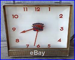 Vintage Deco CADILLAC Advertising Dealer Sign Lighted Clock