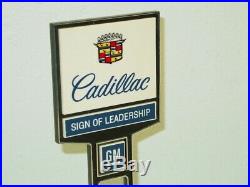 Vintage Desktop Plastic Cadillac, GM Dealership Toy Sign, Display