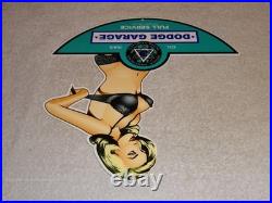 Vintage Dodge Brothers Motor Vehicle Service Garage? Woman Metal Gasoline Sign