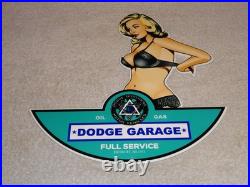 Vintage Dodge Brothers Motor Vehicle Service Garage? Woman Metal Gasoline Sign Vintage Dodge Brothers Motor Vehicle Service Garage? Woman Metal Gasoline Sign