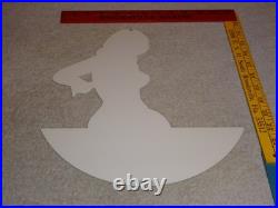 Vintage Dodge Brothers Motor Vehicle Service Garage? Woman Metal Gasoline Sign